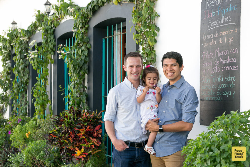 Gay Couple and their toddler daughter with an LGBT Family Photographer in Puerto Vallarta + Vallarta Pride